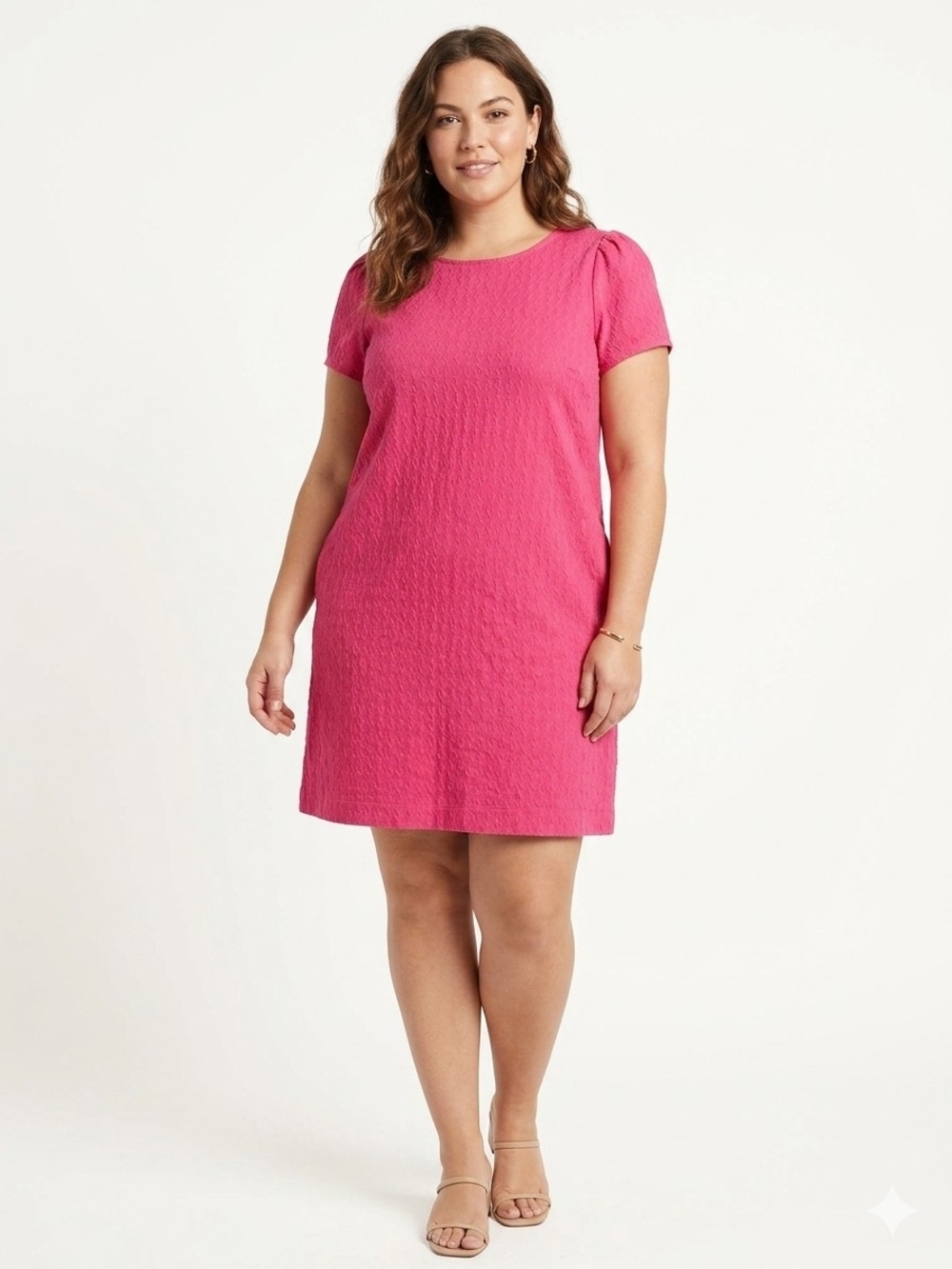 Maeve Coral-Red Shift Dress